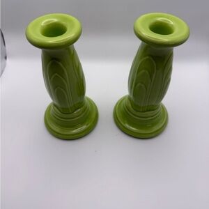 Fiestaware Lime Green Candle Holders